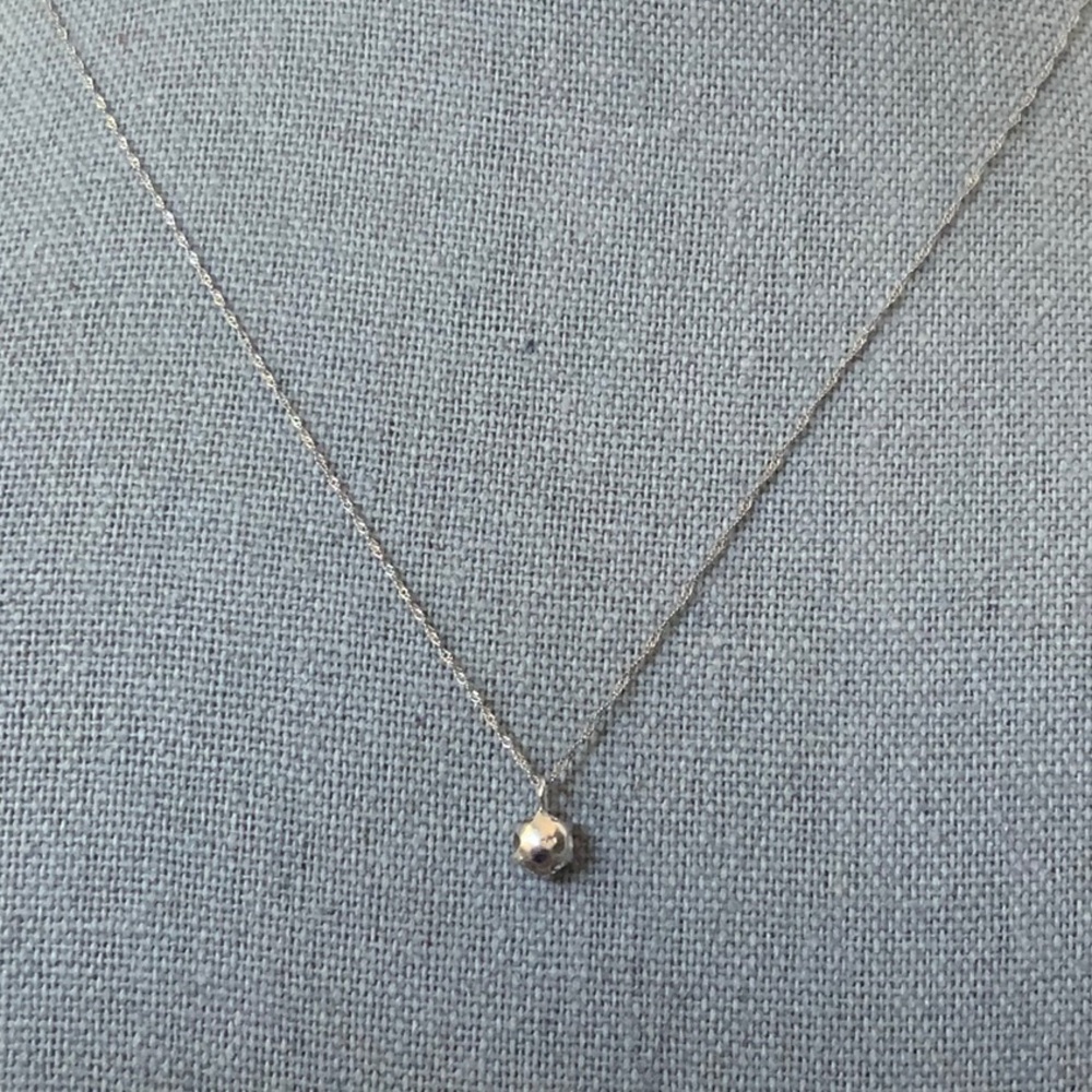 PT850 Platinum Chain and Diamond (.45ct) Pendant Necklace (16in) - Picture 4 of 5